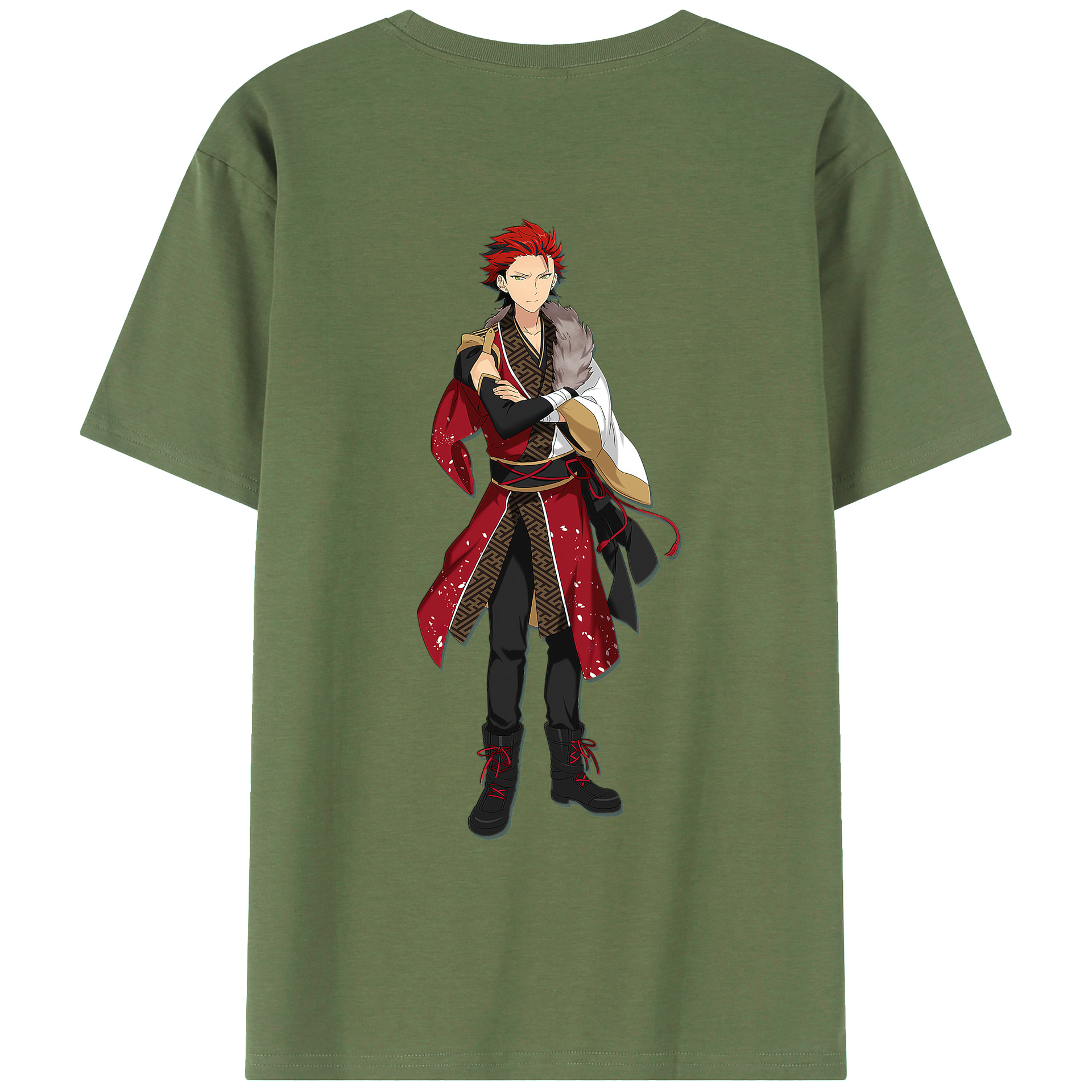 （画像用） あんさんぶるスターズ! Ensemble Stars 綿100％ メンズ半袖Tシャツ（バックプリント） 通気性